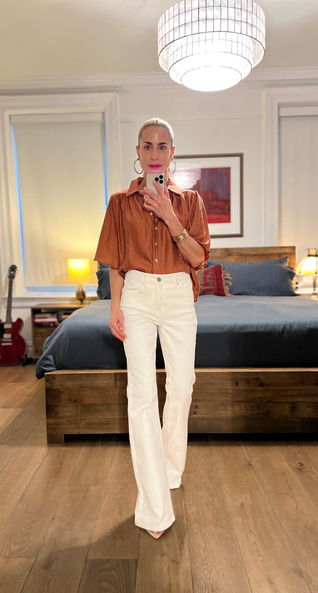 Buttondown Top - Rust