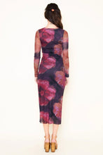 Load image into Gallery viewer, l/s mesh maxi dress - violet multi
