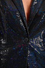 Load image into Gallery viewer, sequin blazer - black

