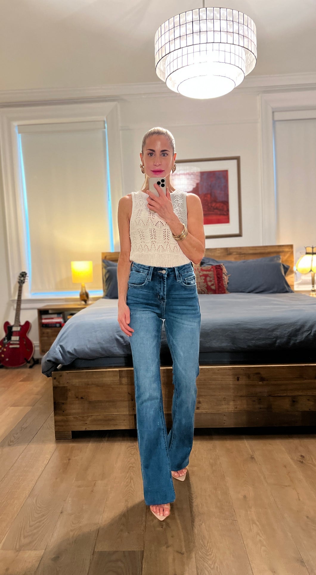 Open Sleeveless Top - Ivory