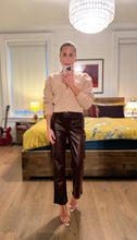 Load image into Gallery viewer, Faux Leather Pants - Oxblood
