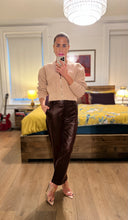 Load image into Gallery viewer, Faux Leather Pants - Oxblood
