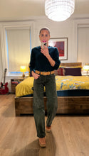 Load image into Gallery viewer, Shoulder button Sweater - Blue
