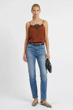 Load image into Gallery viewer, vintage lace cami - rust
