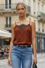 Load image into Gallery viewer, vintage lace cami - rust
