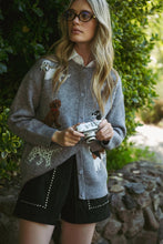 Load image into Gallery viewer, dog cardigan - grey
