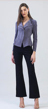 Load image into Gallery viewer, soft suede zip up jacket - Violet
