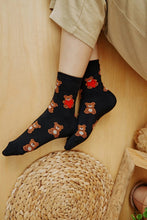Load image into Gallery viewer, Heart bear socks - Black
