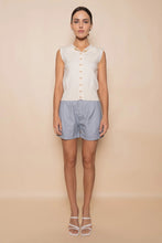 Load image into Gallery viewer, Gold Bow Knit Top - Cream
