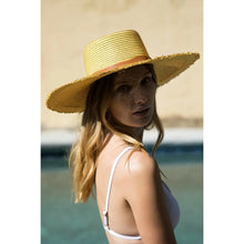 Load image into Gallery viewer, WIDE BRIM SUMMER HAT - DARK NATURAL
