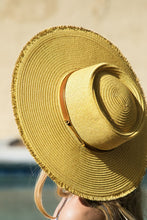 Load image into Gallery viewer, WIDE BRIM SUMMER HAT - DARK NATURAL
