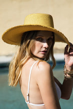 Load image into Gallery viewer, WIDE BRIM SUMMER HAT - DARK NATURAL
