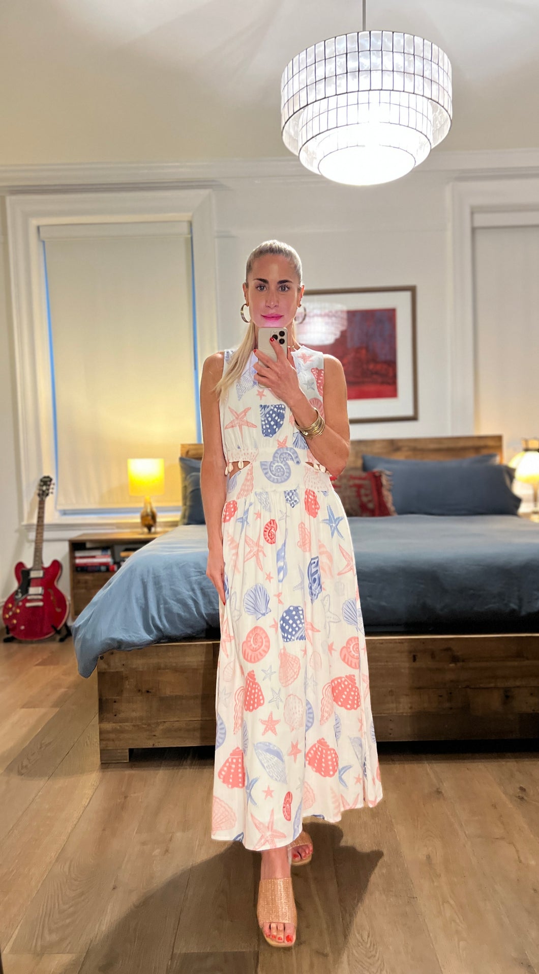 Seashell Maxi dress - White