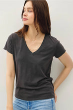 Load image into Gallery viewer, classic v nk ss tee - charcoal
