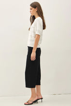 Load image into Gallery viewer, cotton crochet knit top - off white
