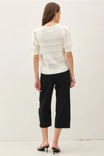 Load image into Gallery viewer, cotton crochet knit top - off white
