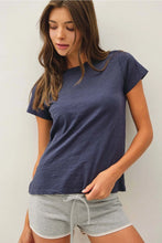Load image into Gallery viewer, Dyed Slub Top - Charcoal Blue
