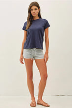 Load image into Gallery viewer, Dyed Slub Top - Charcoal Blue
