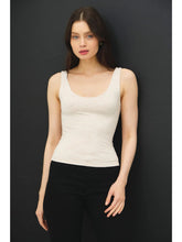 Load image into Gallery viewer, soft stretch scoop nk tank - Oatmeal
