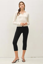 Load image into Gallery viewer, button up l/s modal top - oatmeal
