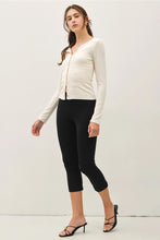 Load image into Gallery viewer, button up l/s modal top - oatmeal
