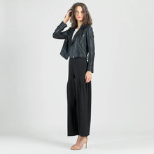 Load image into Gallery viewer, HIGH WAIST MOTO JACKET - BLACK

