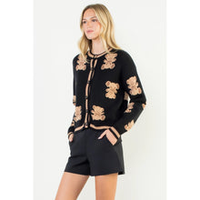 Load image into Gallery viewer, Teddy bear cardigan - black
