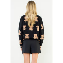Load image into Gallery viewer, Teddy bear cardigan - black

