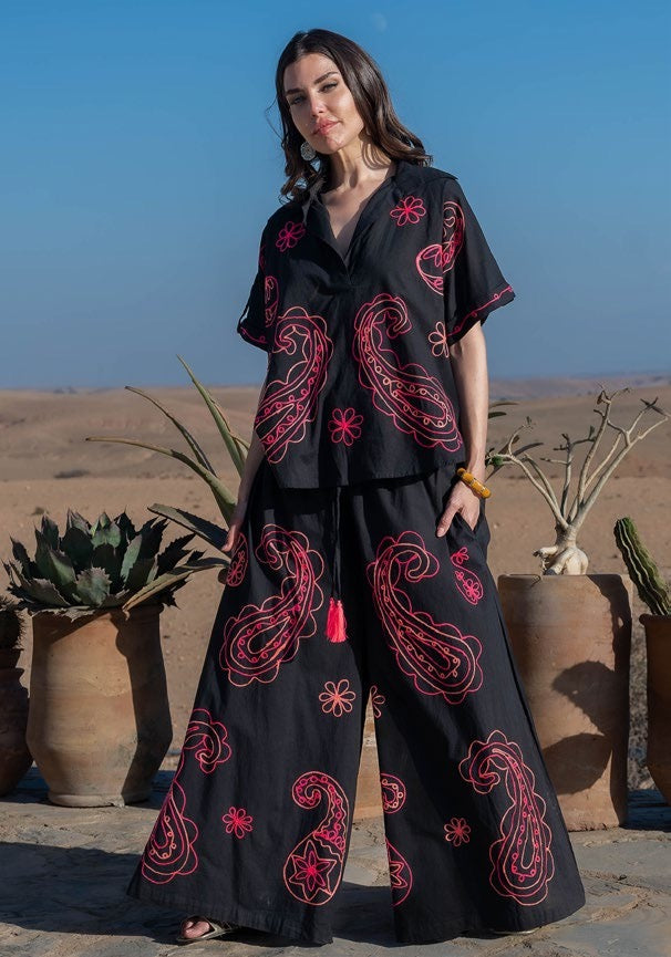 SHELBY PANTS (SET) - BLACK – Shishi Boutique