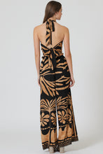 Load image into Gallery viewer, Tie back Top &amp; pants set - Black/Multi
