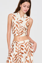 Load image into Gallery viewer, Slvls wrap top &amp; Pants Set - Ivory / Multy
