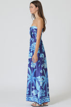 Load image into Gallery viewer, Tie Front Tube Jumpsuit - Blue/Navy
