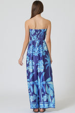 Load image into Gallery viewer, Tie Front Tube Jumpsuit - Blue/Navy
