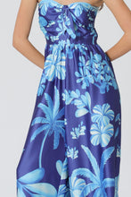 Load image into Gallery viewer, Tie Front Tube Jumpsuit - Blue/Navy
