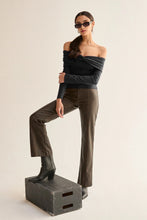 Load image into Gallery viewer, ABBY OFF SLDR TOP - BLACK
