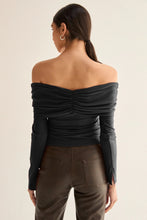 Load image into Gallery viewer, ABBY OFF SLDR TOP - BLACK
