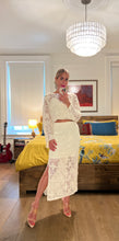 Load image into Gallery viewer, MIDI CROCHET SKIRT - WHITE
