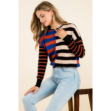 Load image into Gallery viewer, Colorblock Swtr- BK
