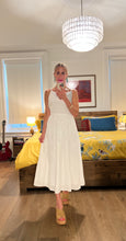 Load image into Gallery viewer, Midi Emnbroidered Dress - Offwhite
