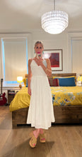 Load image into Gallery viewer, Midi Emnbroidered Dress - Offwhite
