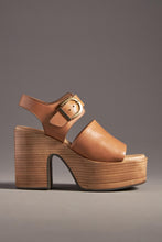 Load image into Gallery viewer, Open Toe Platform - Tan
