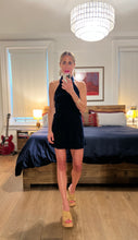 Load image into Gallery viewer, Halter linen Romper - Navy
