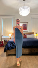 Load image into Gallery viewer, tube garment dye dress - charcoal blue
