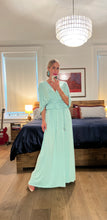 Load image into Gallery viewer, pleated plunge maxi set - mint
