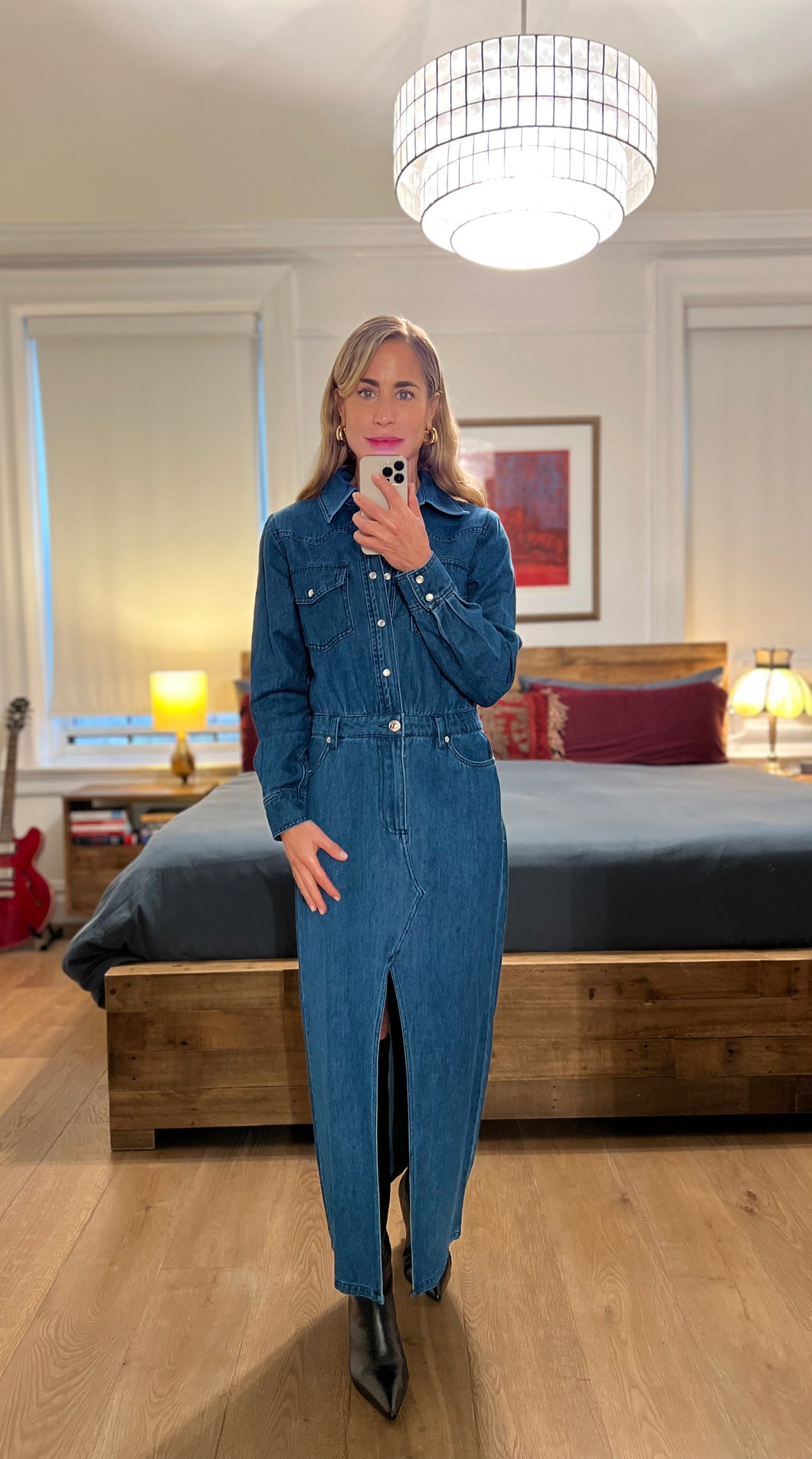 Denim Dress - Blue