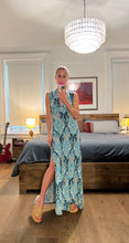 Load image into Gallery viewer, deep v maxi - turq print
