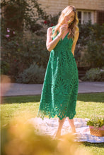 Load image into Gallery viewer, all over lace dress - green
