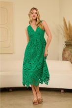Load image into Gallery viewer, all over lace dress - green
