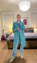 Load image into Gallery viewer, Gingham Coat - Teal
