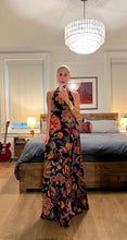 Load image into Gallery viewer, Floral Halter Maxi Dress - Black Multi
